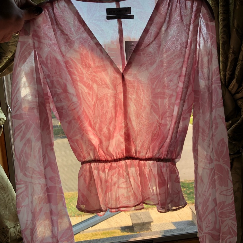 NWT Urban Outfitters double-layered sheer blouse